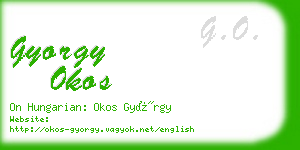 gyorgy okos business card